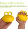 Hand Muscle Strengthener, Hand Exerciser Ball, Hand Grip Strength Training PU Powerball Squeeze Balls with Finger Hole